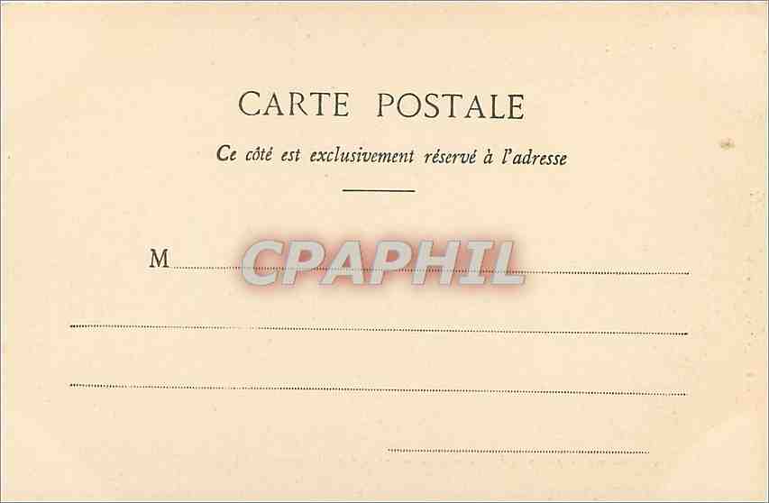 Caza con arco en la Selva de Fontainebleau — Perros de caza — Mise à la voie — Thaimout, editores, Fontainebleau-Meaux — n° 135 — Reverso