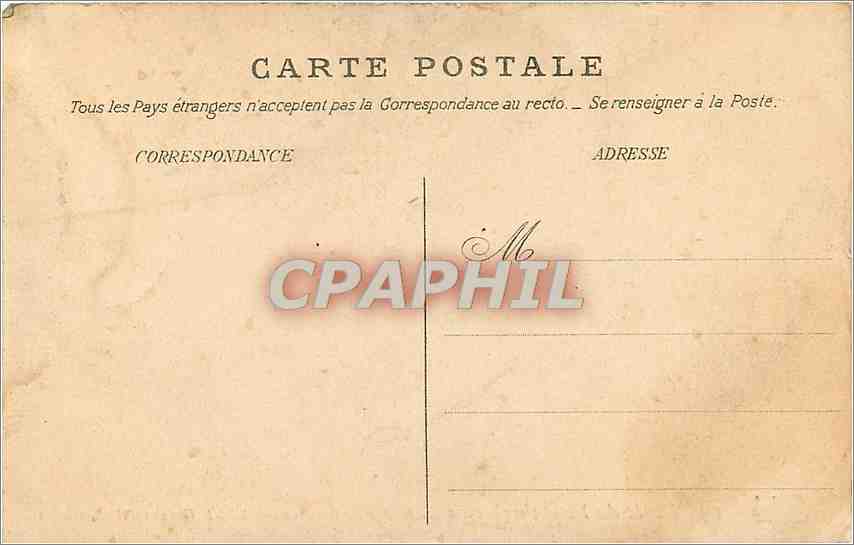 Rocher de Rousseau et Millet (Gorges d'Apremont) — Forêt de Fontainebleau — éditeur CPAPHIL, n° 89 — Verso