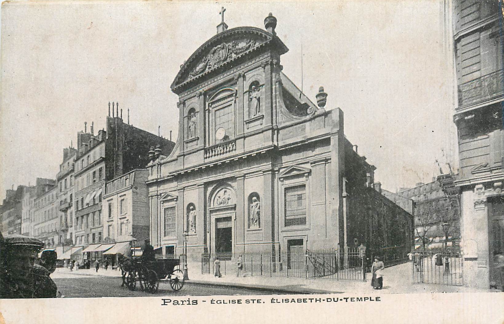 CPA Paris - Eglise Ste Elisabeth du Temple