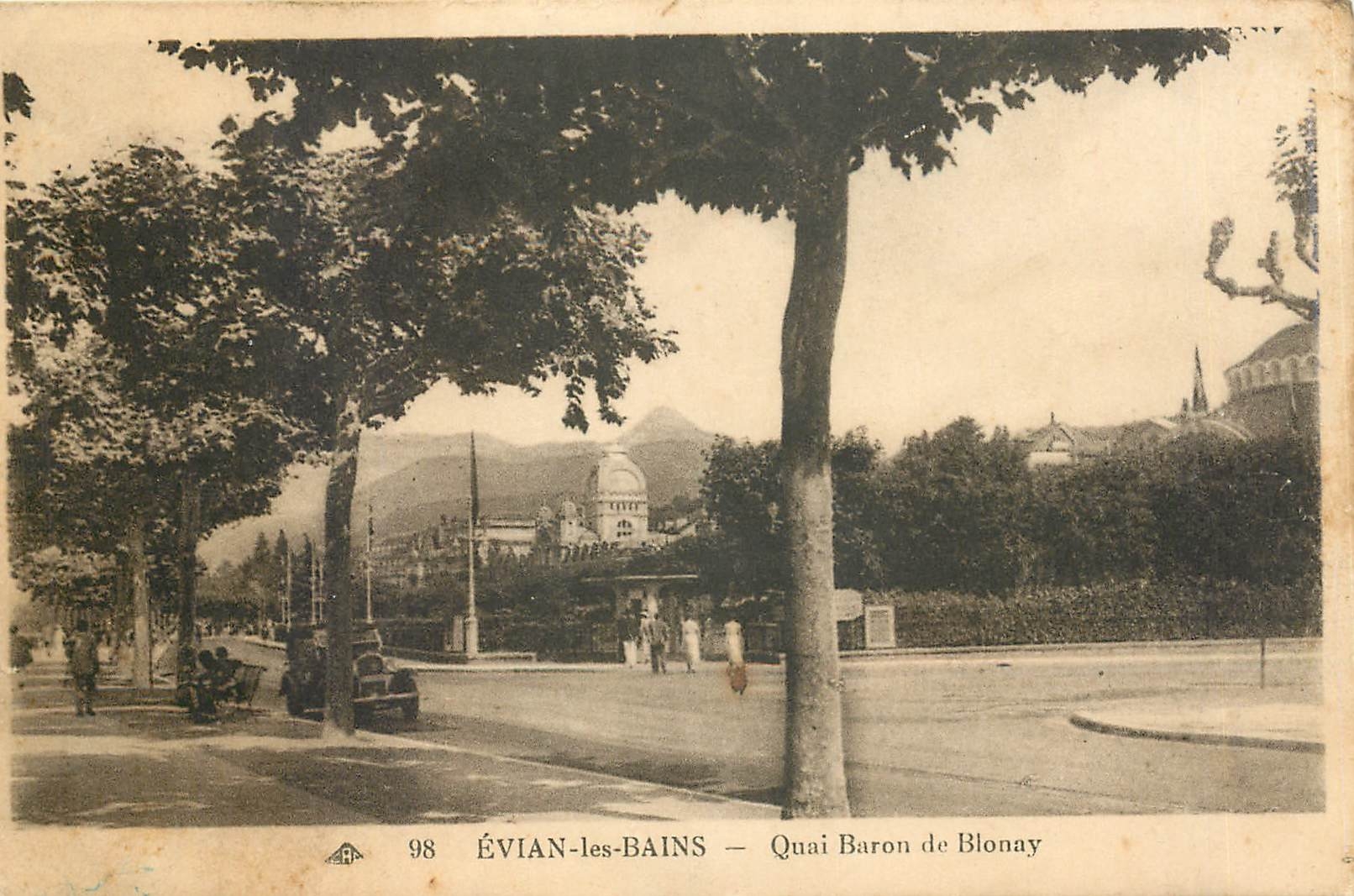 CPA Evian-les-Bains - Quai nBaron de Blonay