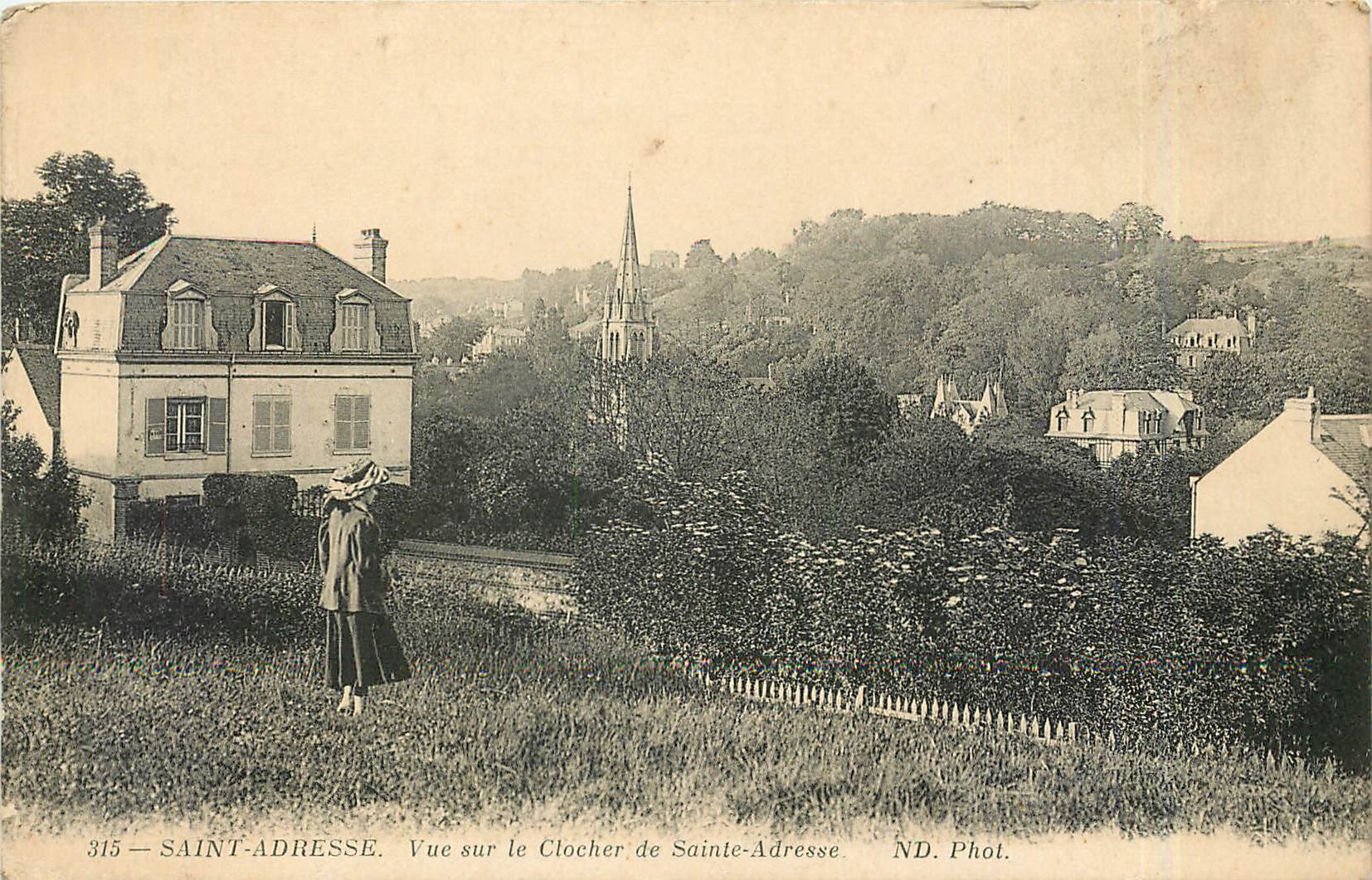 CPA Saint-Adresse - Vue sur le Clocher de Ste-Adresse