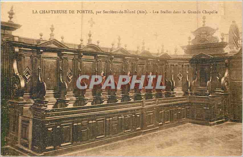 CPA La Chartreuse de Portes - Les stalles dans la Grande Chapelle