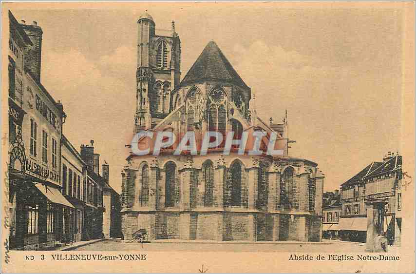 CPA Villeneuve sur Yonne - Abside de l'Eglise Notre Dame