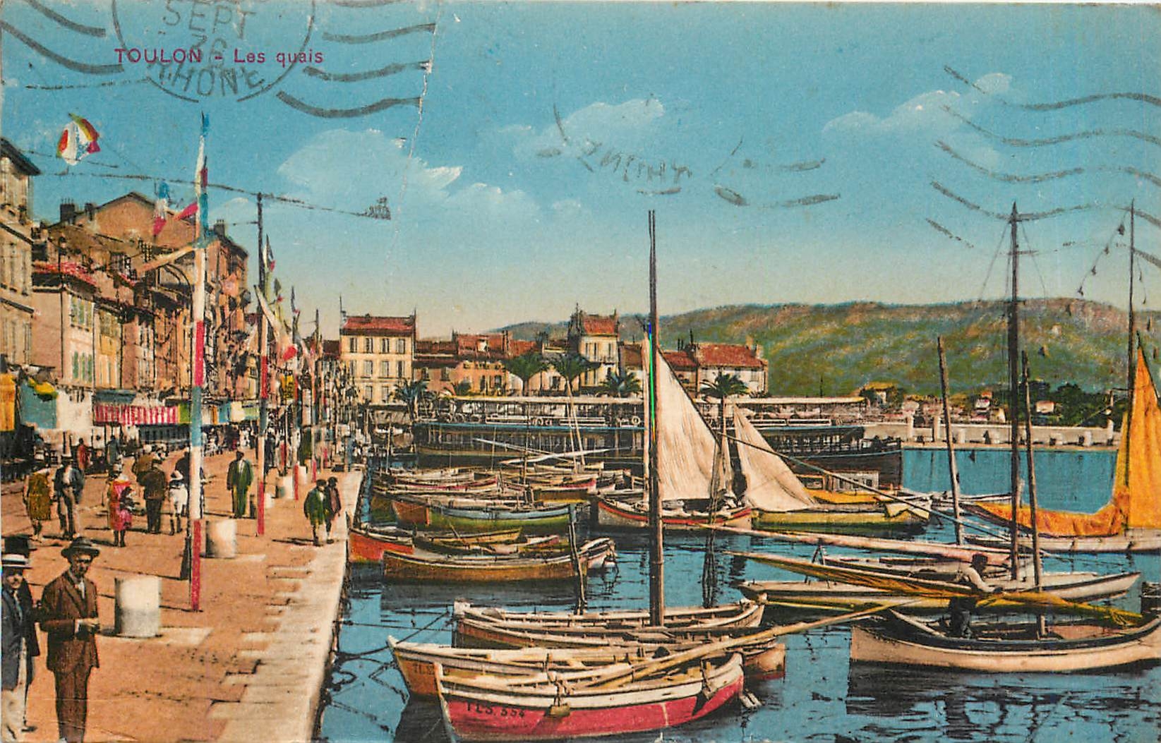 CPA Toulon - Les Quais Bateaux