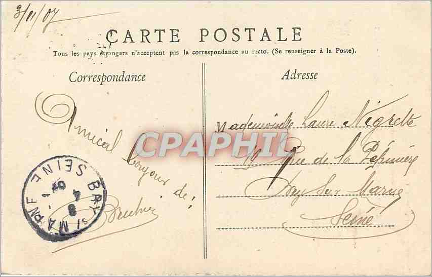 CPA Amiens - Cathedrale - L'enfant Pleureur chef d'œuvre de Blasset — Back