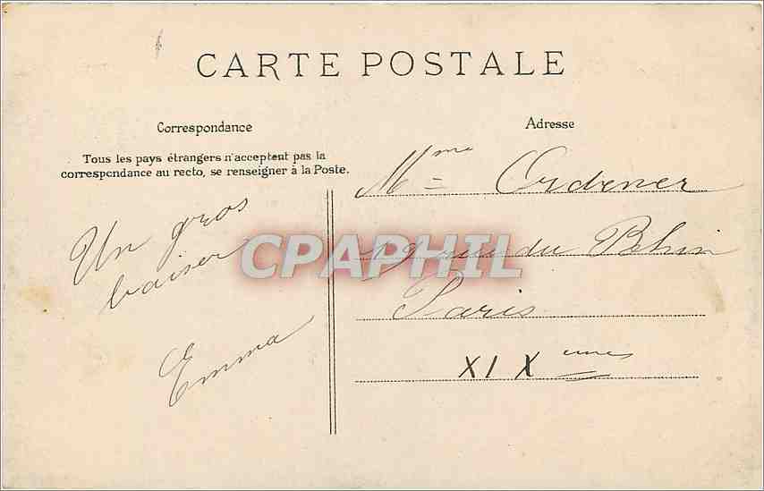 CPA Le Treport - Pannorama — Rückseite