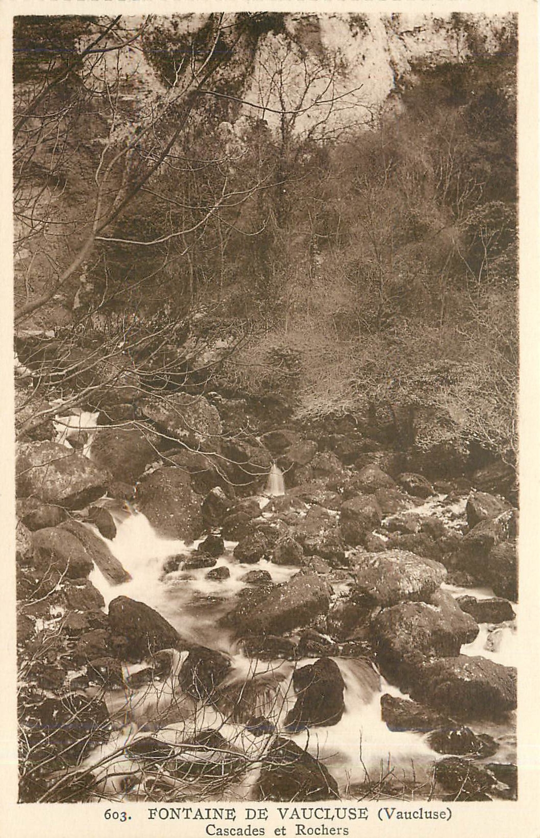 CPA Fontaine de Vaucluse Cascade et Rochers