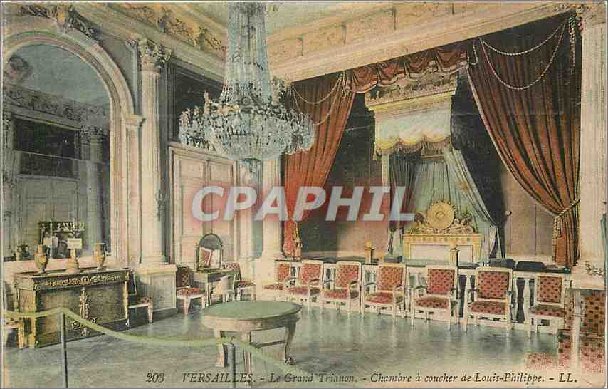 CPA Versailles - Le Grand Trianon - Chambre de Louis-Philippe