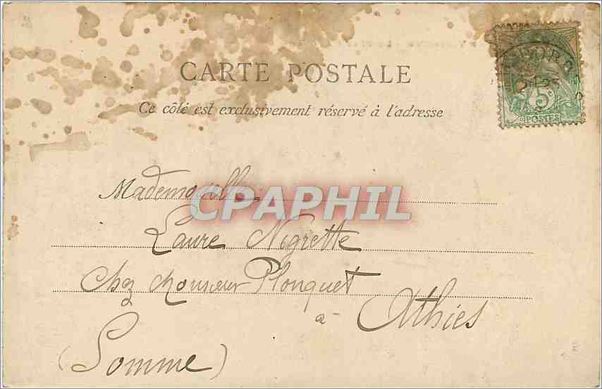 CPA Parc de Versailles - Le Char d'Apollon — Rückseite