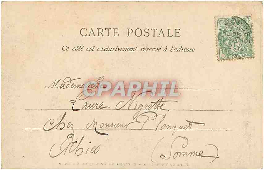 CPA Parc de Versailles - Berceau de triomphe - Le Char — Verso