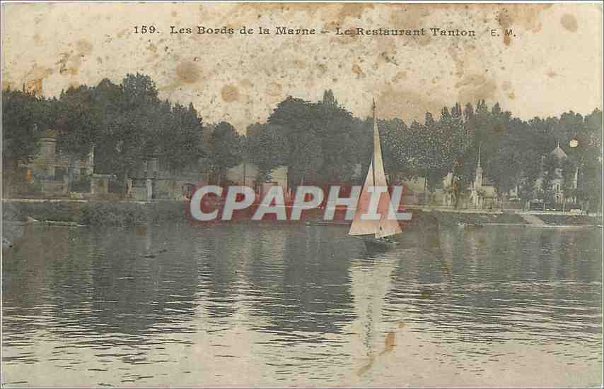 CPA Les Bords de la Marne - Le Restaurant Tenton