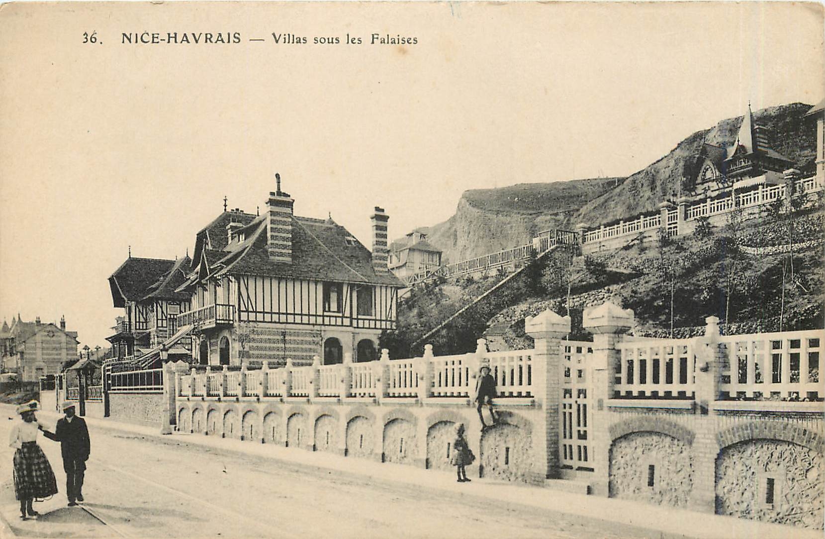 CPA Nice-Havrais  -  Villas sous les Falaises