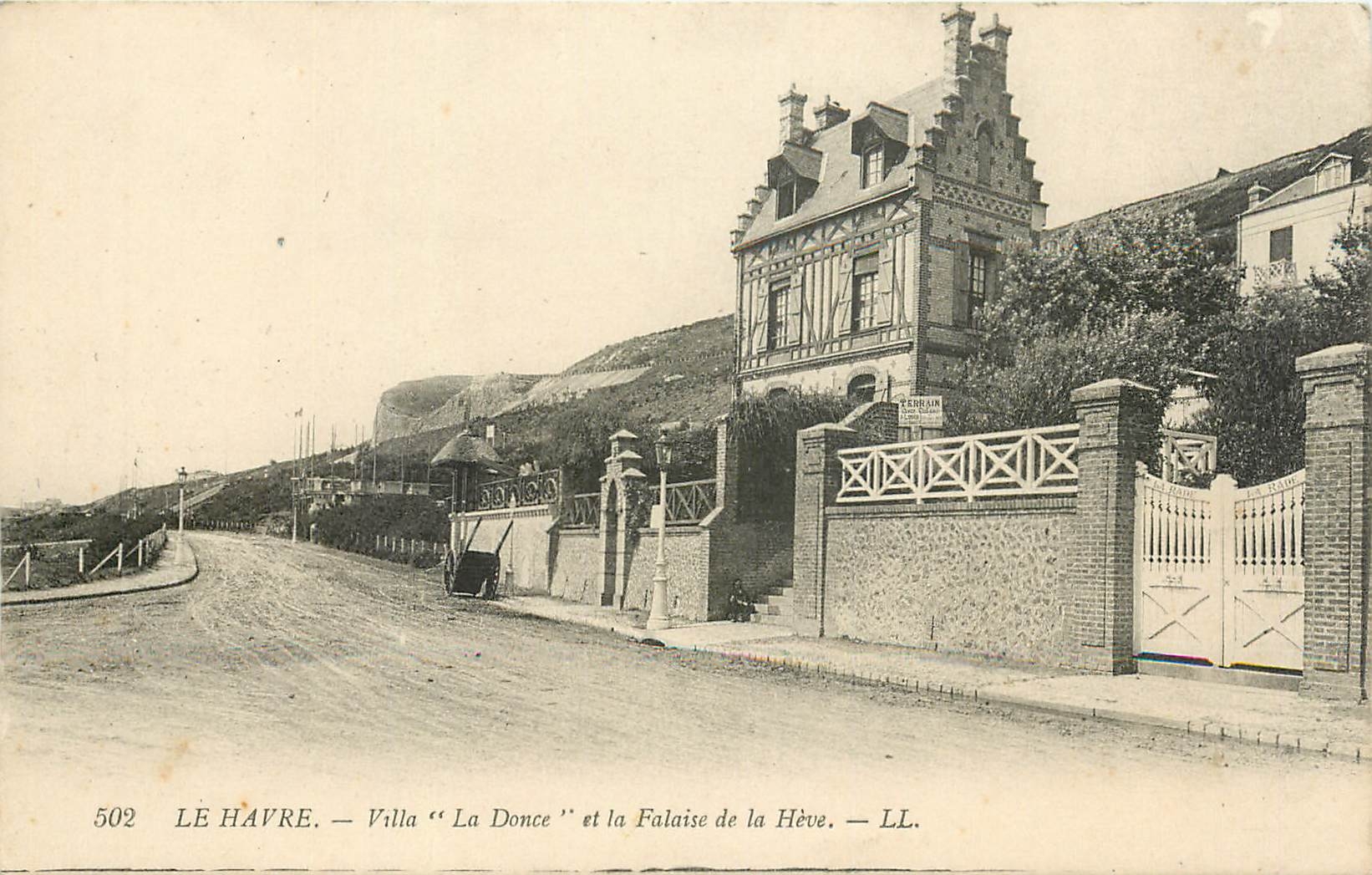 CPA Le Havre  -  Villa La Donce et la Falaise de la Heve