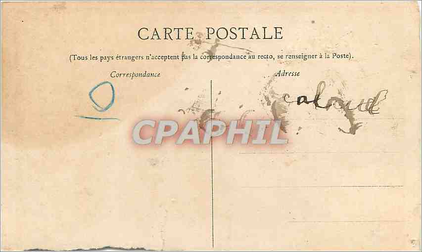 CPA Lafayette Anisette Marie Brizard & Roger — Rückseite