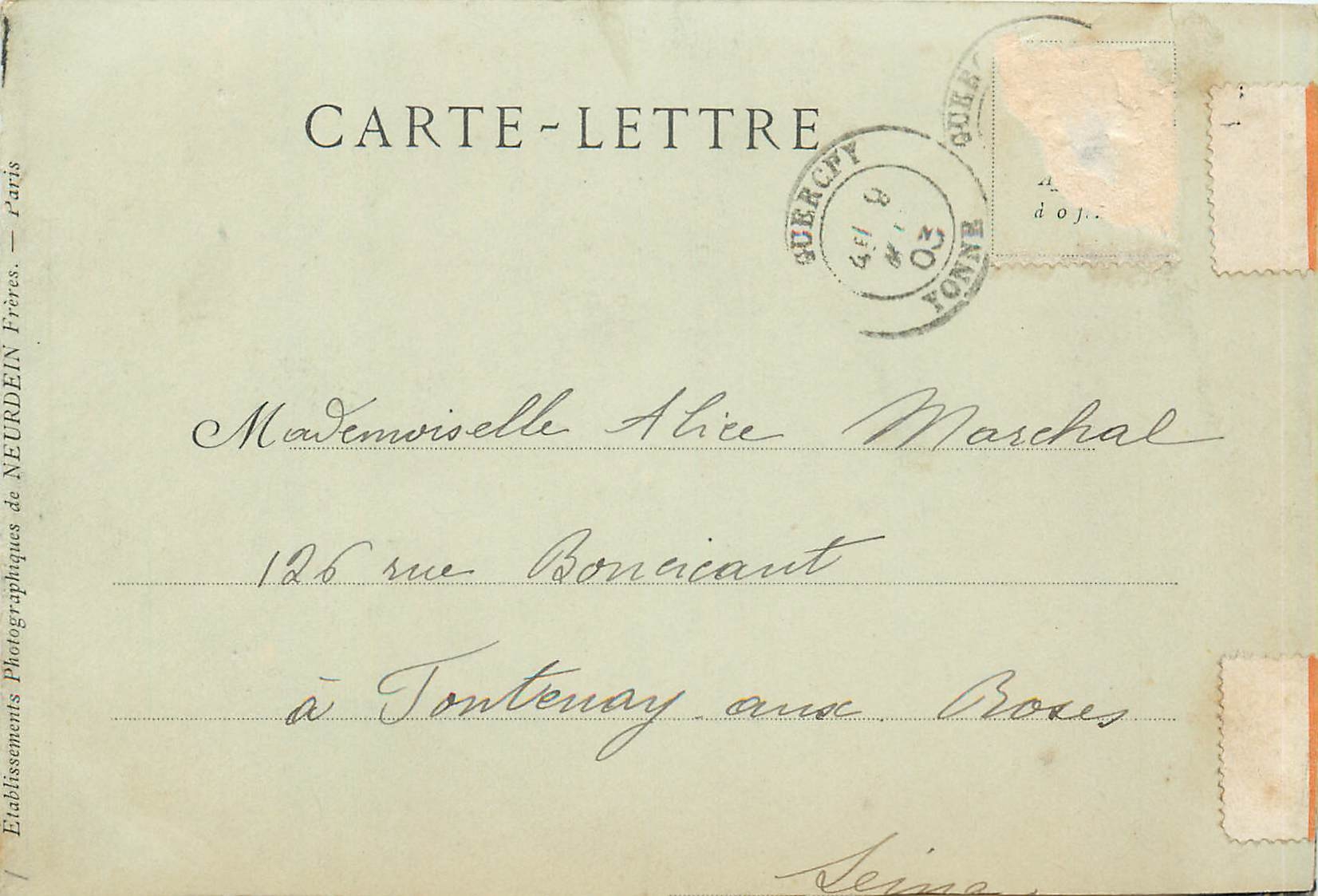 CARTE DOUBLE Joigny