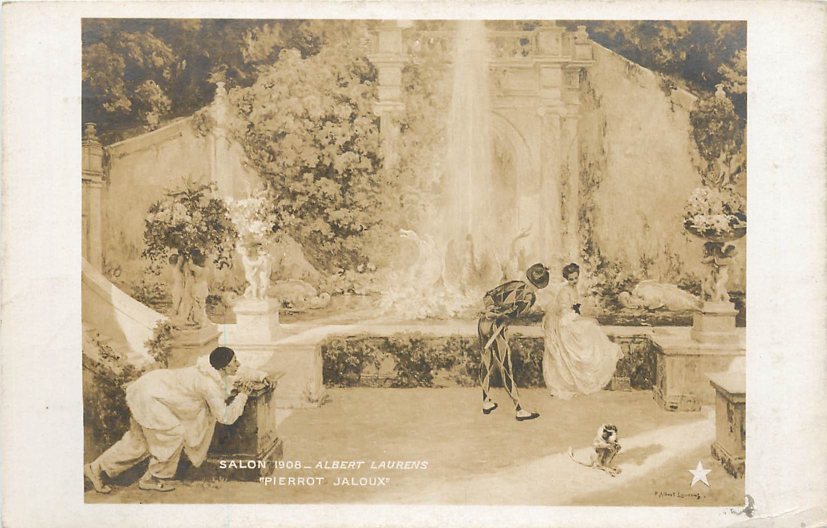 CPA Salon  -  Albert Laurois  Pierrot Jaloux