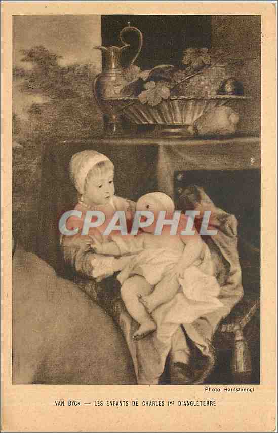 CPA Van Dick  -  Les enfants de Charles 1er d'Angleterre
