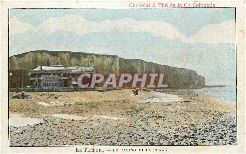 CPA Le Treport  -  Le Casino et la Plage