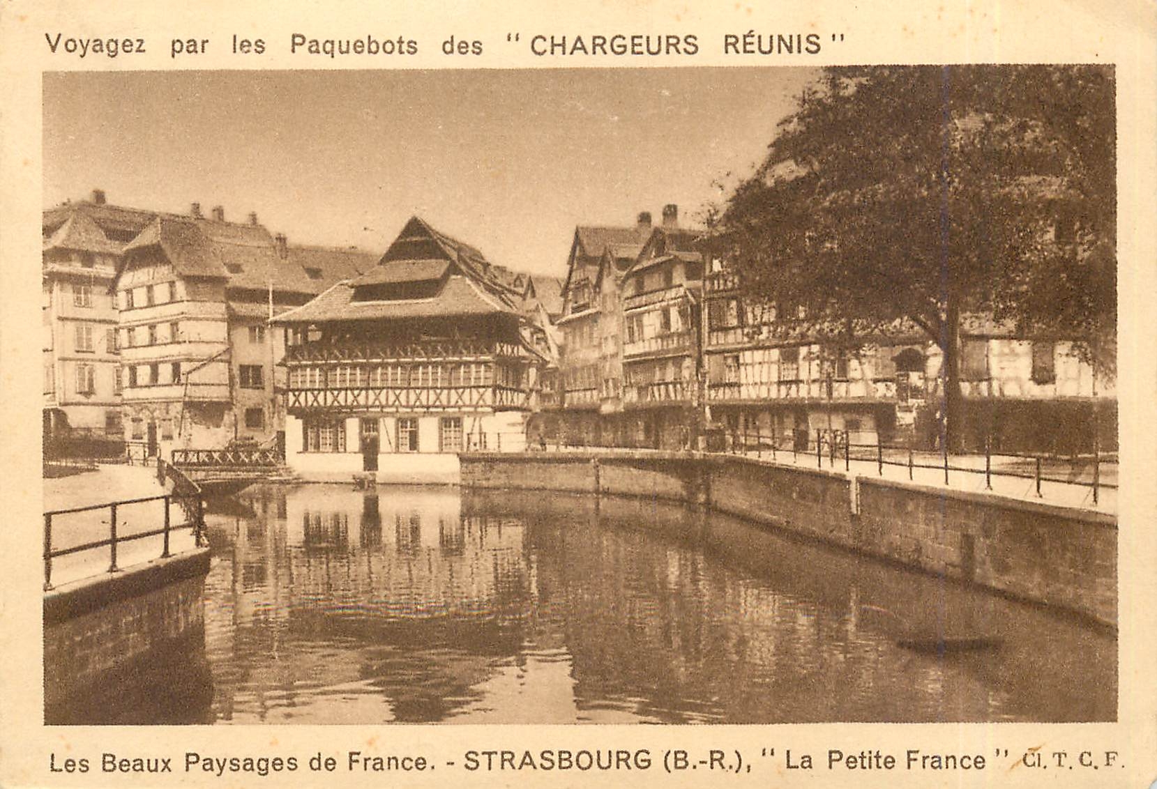 CPA Strasbourg  -  La Petite France Paquebots Chargeurs Reunis Bateau
