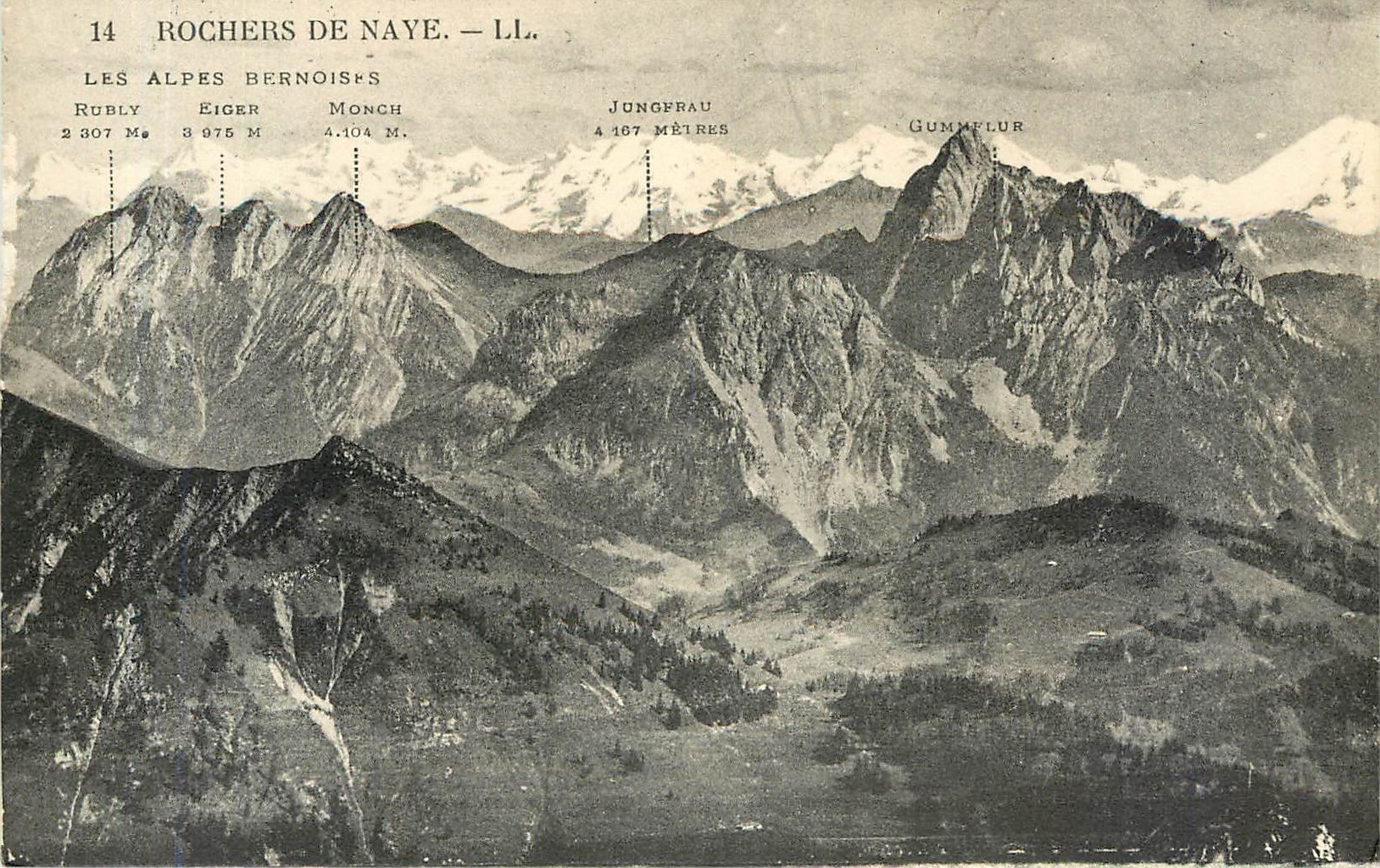 CPA Rochers de Naye les Alpes Bernoises