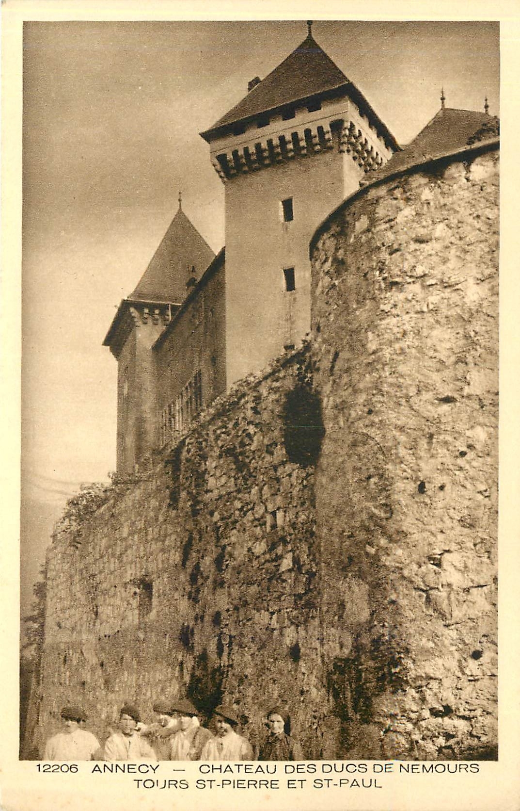 Annecy — Schloss der Herzöge von Nemours, Türme Saint-Pierre und Saint-Paul — Braun & Cie, Verlag Mulhouse-Dornach
