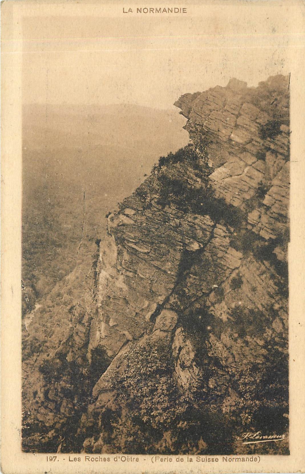 CPA Les Roches d'Oetre Ferie de la Suisse Normande 