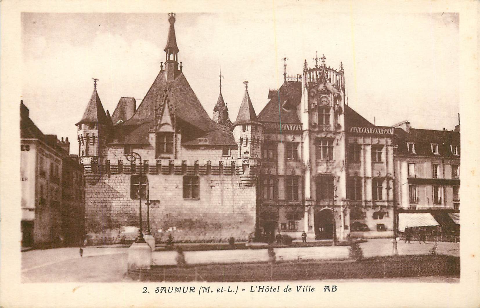 CPA Saumur - l'hotel de ville