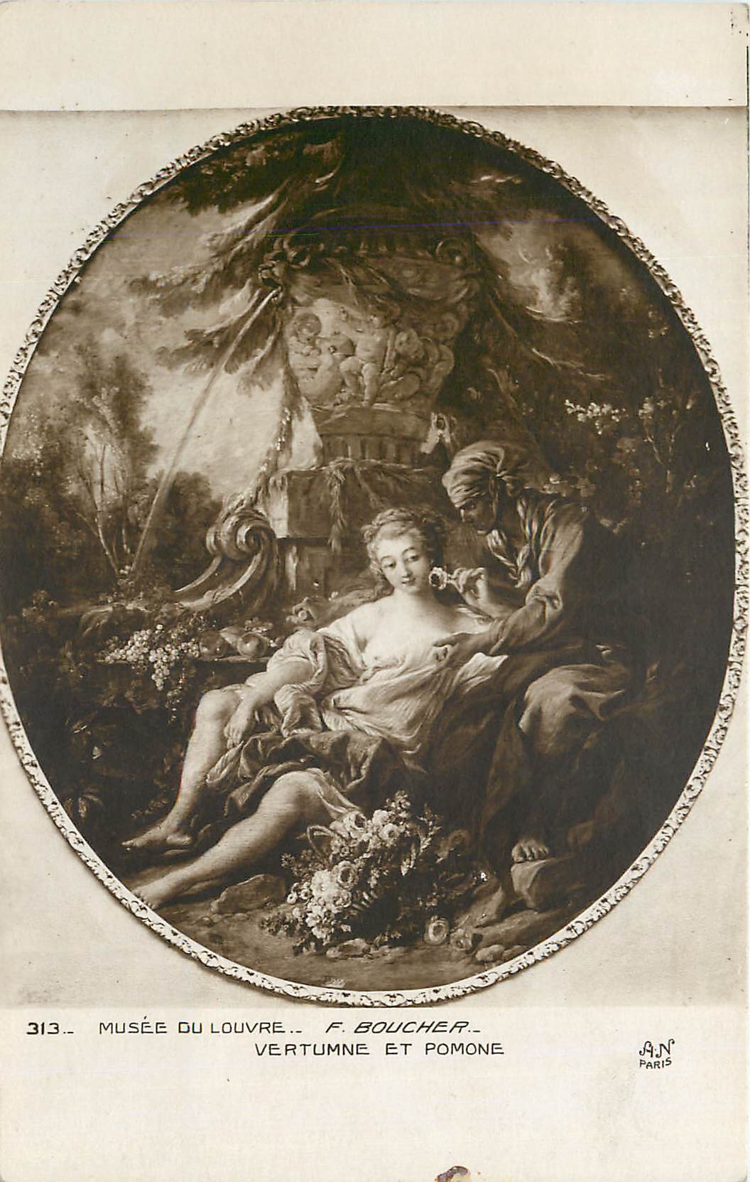 CPA Musee du Louvre F.Boucher Vertumne et Pompone