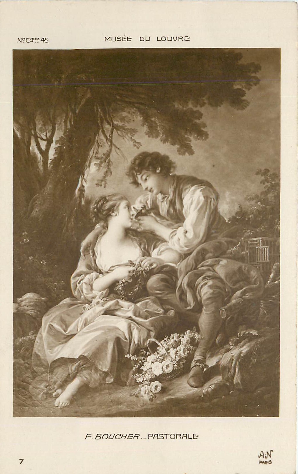 CPA Musee du Louvre F.Boucher Pastorale