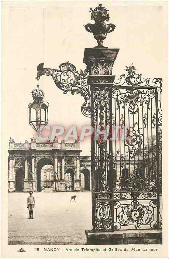 CPA Nancy - Arc de Triomphe et grilles de Jean Lamour