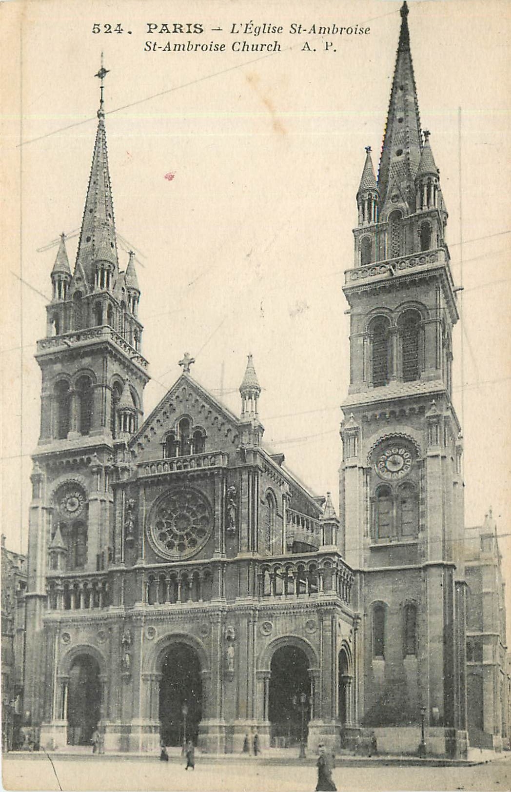 CPA Paris - rglise St-Ambroise