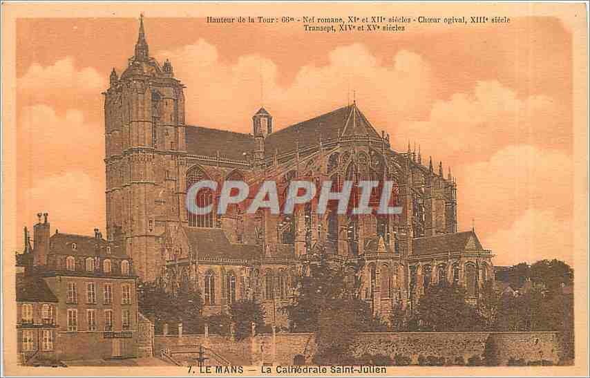 CPA Le Mans la cathedrale Saint Julien