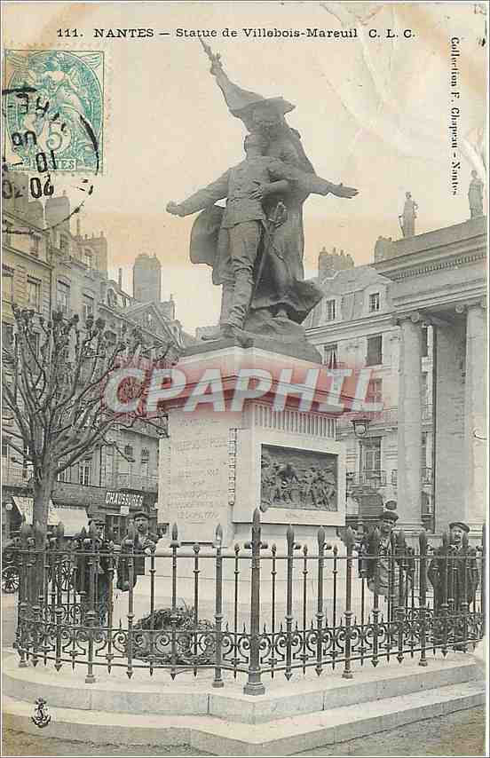 CPA Nantes - Statue de Villebois-Mareuil