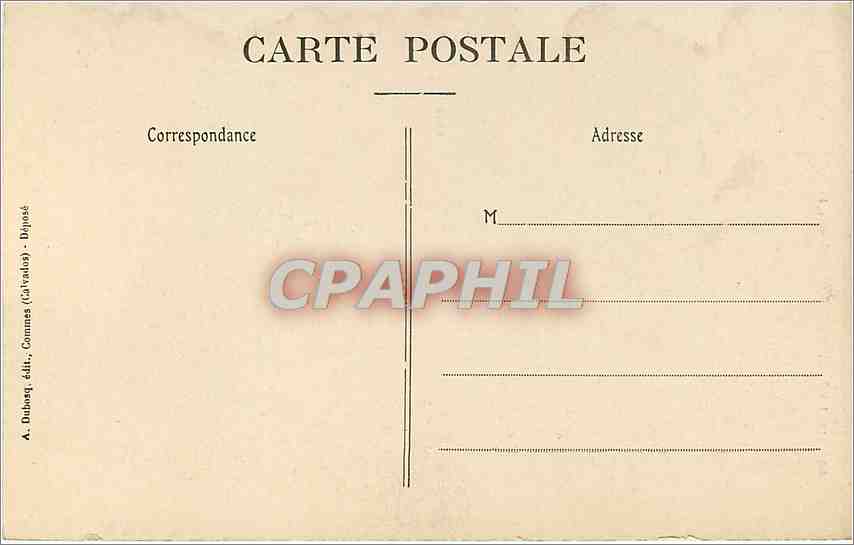 CPA La Delivrande Calvados la basilique - le portail — Rückseite