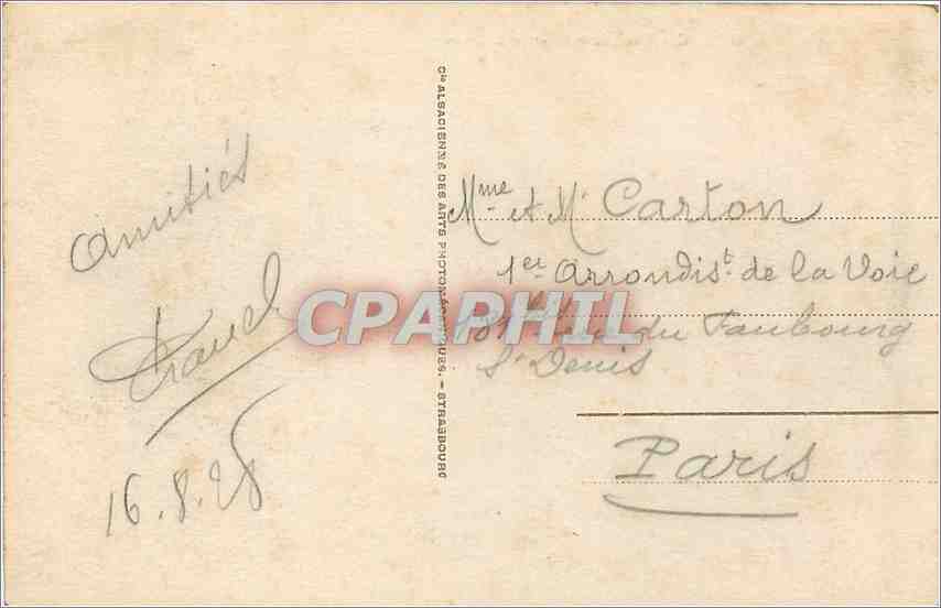 CPA Dieppe - vue generale et le château — Verso