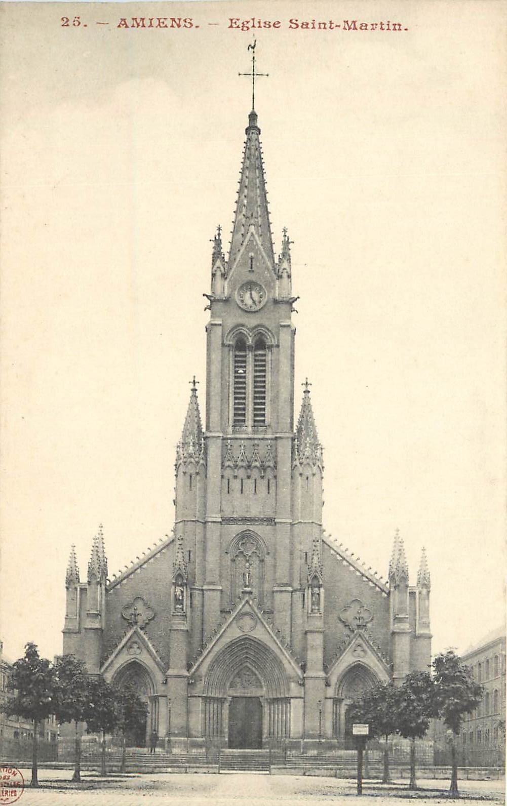 CPA Amiens - Eglise Saint-Martin