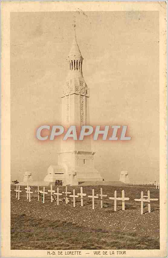 CPA N.-D de Lorette vue de la Tour