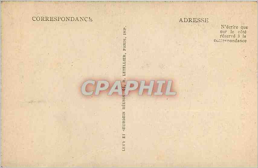 CPA Le Treport - vue prise de la falaise — Rückseite