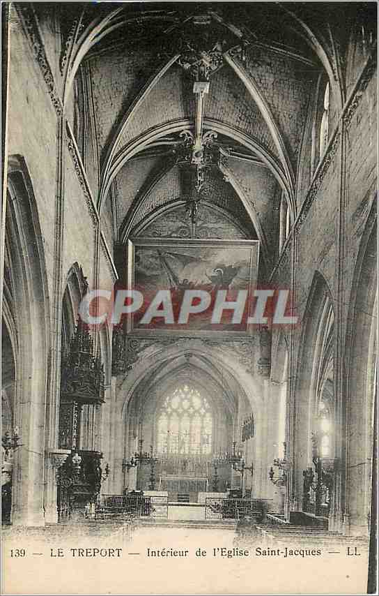 CPA Le Treport -interieur de l'eglise Saint-Jacques