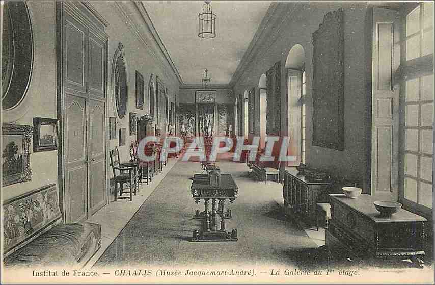 CPA Institut de France - Chaalis Musee Jacquemart-Andre La galerie du 1er etage