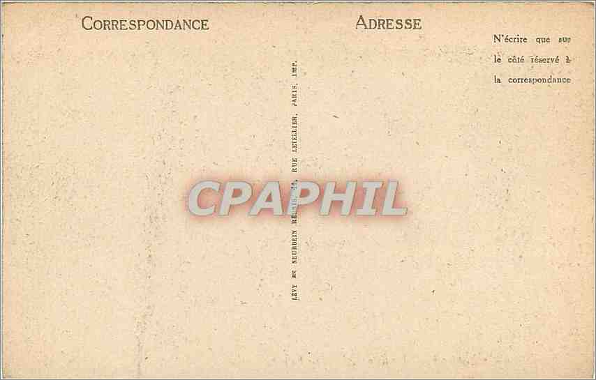CPA Le Treport l'esplanade - la falaise — Rückseite