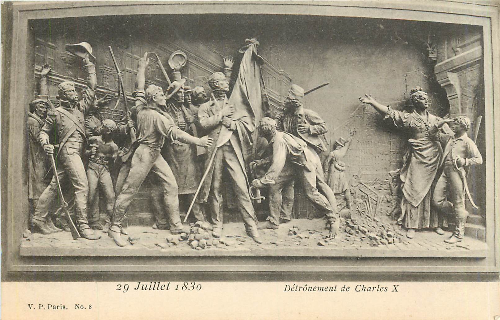 CPA Detronement de Charles X 29 juillet 1830