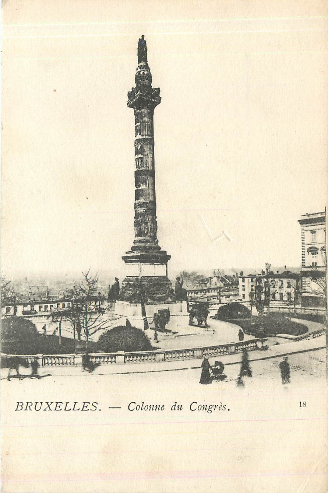 CPA Bruxelles - Colonne du Congres Lion