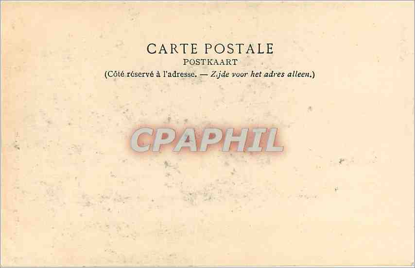 CPA Bruxelles - Hotel de ville — Rückseite