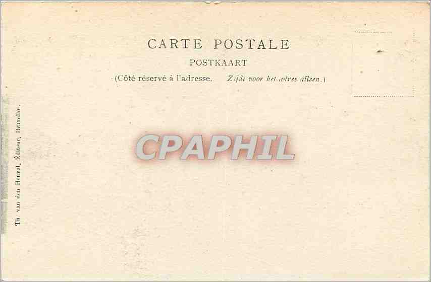 CPA Bruxelles - Maisons des Corporations — Rückseite