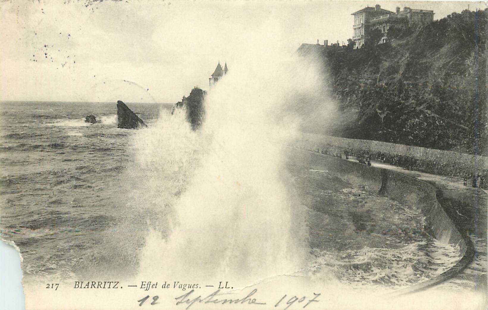 CPA Biarritz - effet de vagues