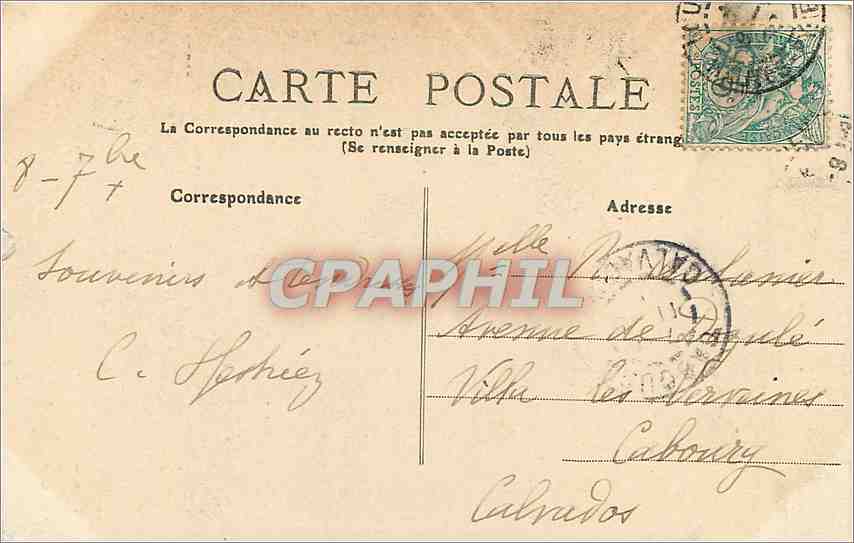 CPA Lourdes - la Basilique — Verso