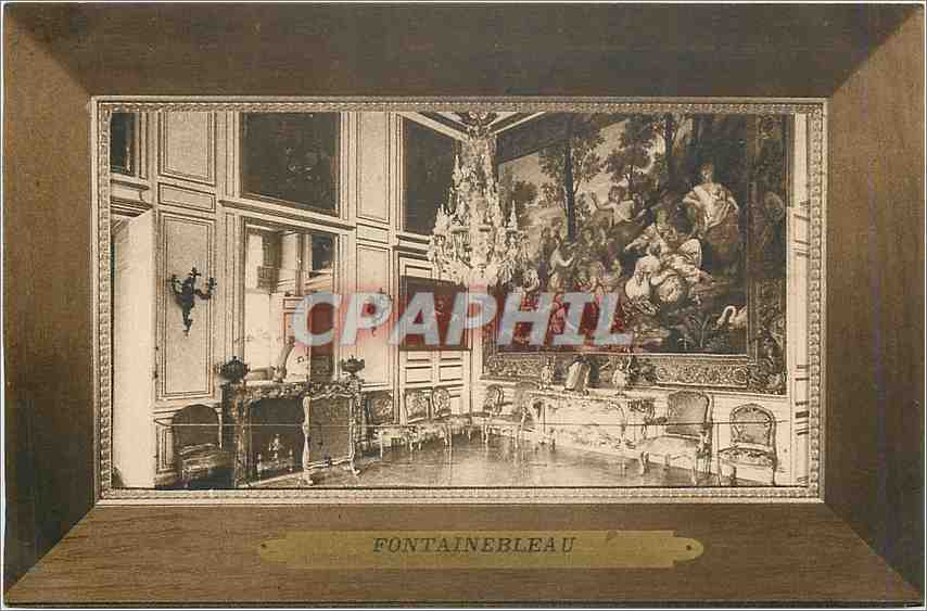 Interior del castillo de Fontainebleau — Sala de comedor — Editor: C. Paphil, n° 12