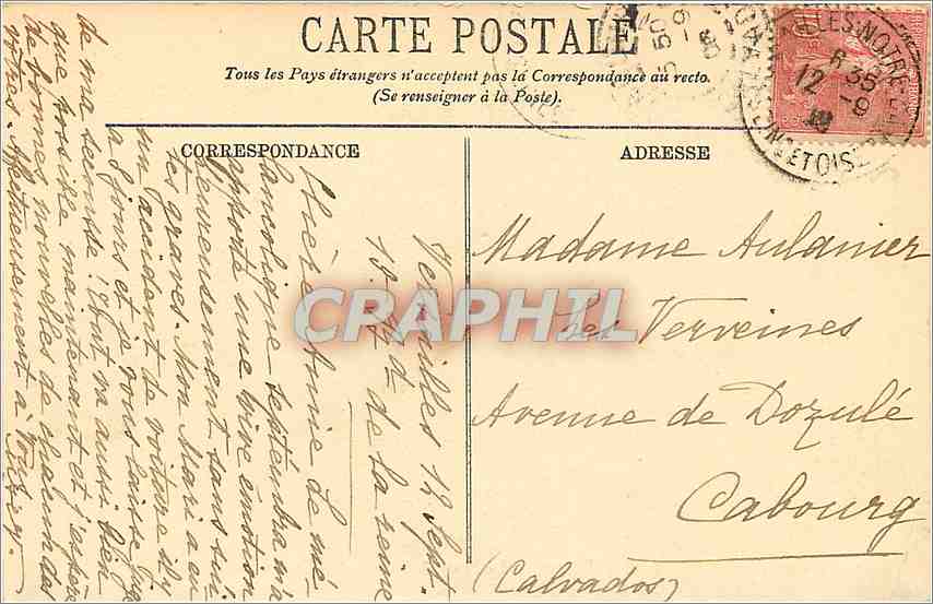 CPA Versailles - jardin du Petit Trianon La tour Malborough et la Laiterie - le hameau — Rückseite