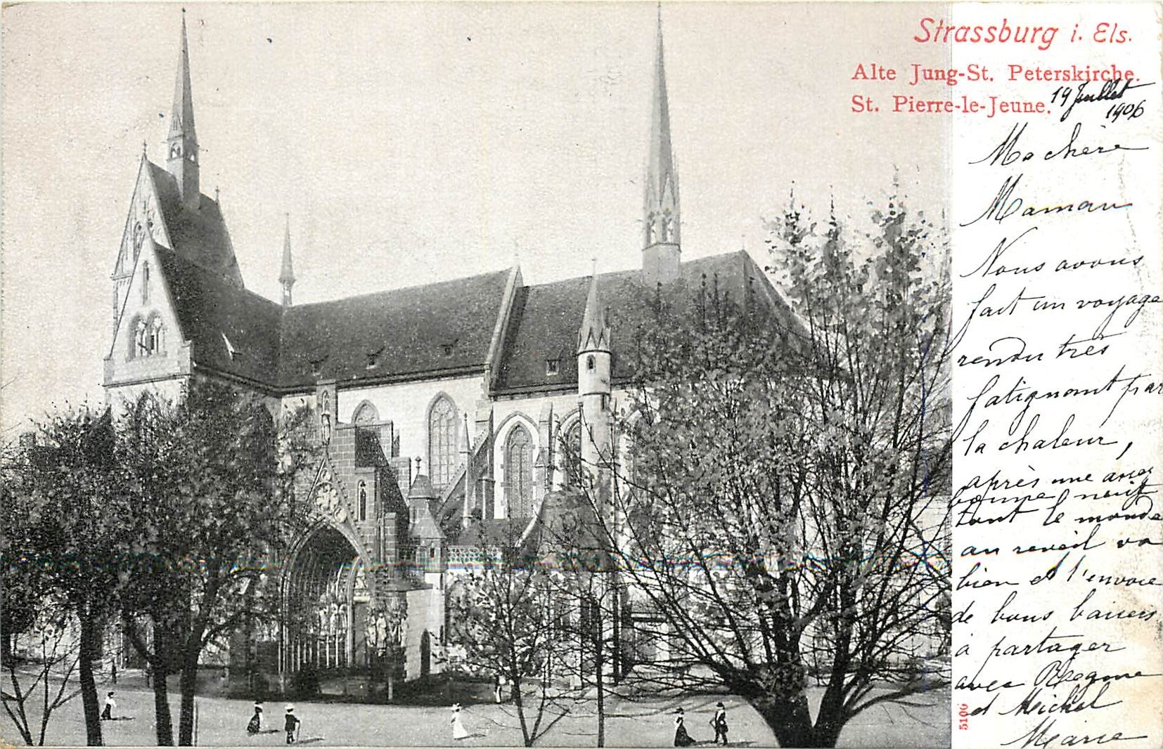 CPA Strassburg i. els St Pierre-le-jeune